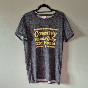Country Roads Take Me Home. Grey. Tshirt. Luluroe. Simply Comfortable. 2xl